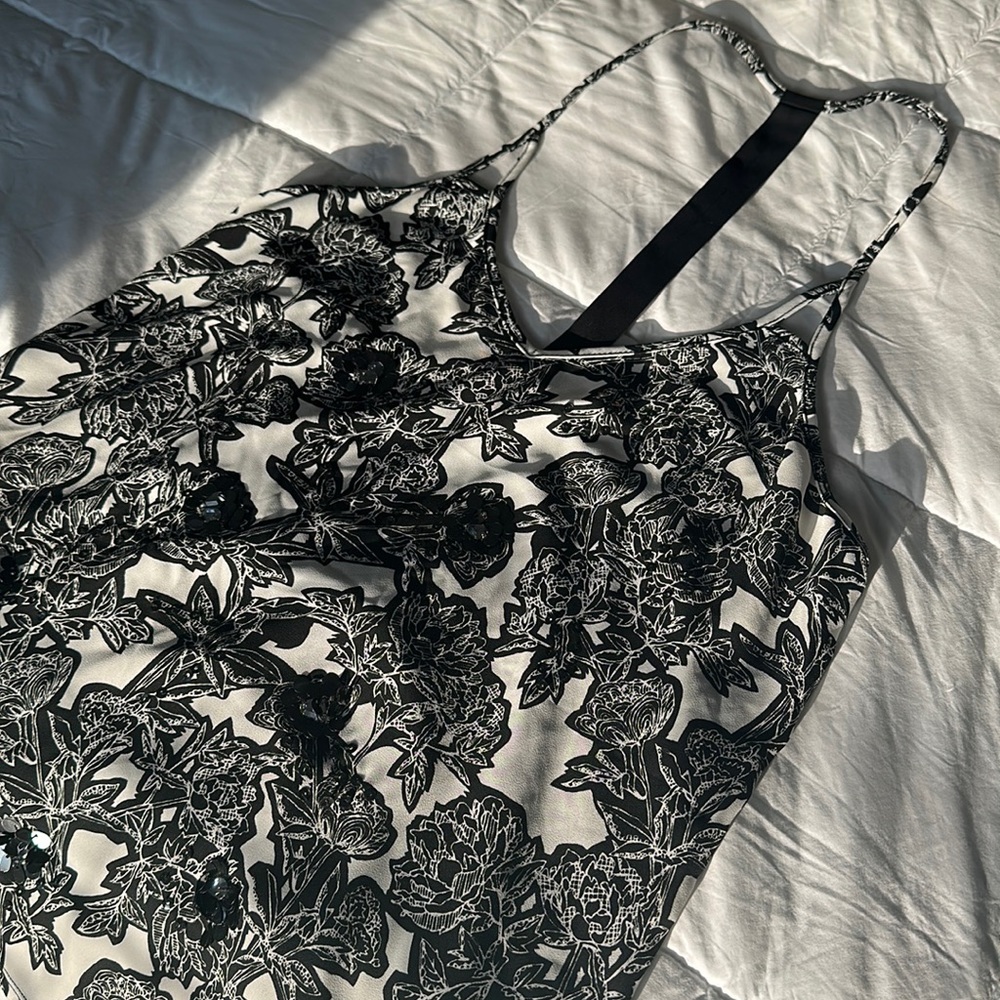 EXPRESS sequins floral tank top